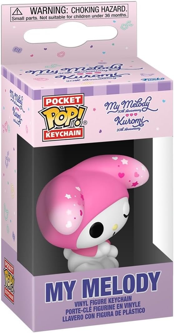 Hello Kitty Kuromi 20th Anniversary My Melody Funko Pocket Pop! Key Chain (Damaged Box) - Image 3